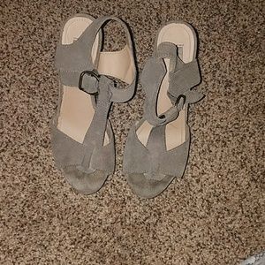 Brown and Army Green Wedges